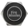 ESUPPORT Black Shell 12V Momentary Car Vehicle Blue LED Light Headlight Push Button Stainless Steel Metal Switch 19mm Fire Missiles