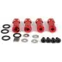 Alloy Aluminum 12mm Wheel Hex Hub Extension Adapters to 30mm Longer Combiner for 1/10 TRAXXAS Slash 5807 Stampede 4WD 2WD 4x4 / HQ 727 RC Car Parts ( Red)