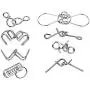 elecnewell IQ Puzzle Brain Teaser Set of 24 Brain Teasers Metal Wire Puzzle Toys - Assorted Metal Puzzle Toys for Gifts, Party Favors, Prizes, Disentanglement Puzzle Unlock Interlock Toys elecnewell IQ Puzzle Brain Teaser Set of 24 Brain Teasers Metal Wire Puzzle Toys - Assorted Metal Puzzle Toys for Gifts, Party Favors, Prizes, Disentanglement Puzzle Unlock Interlock Toys