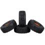 Binchil 4PCS Metal 2.2 Beadlock Wheel Rim Tires Set for 1/10 RC Crawler Car TRX4 TRX6 Axial SCX10 RR10 Parts,Yellow
