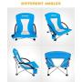 KingCamp Camping High Back Beach Chair Camping Concert Folding Chair