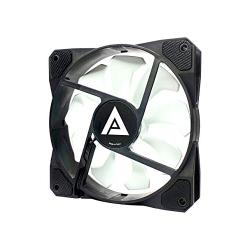 Apevia 512S-WB 120mm 4pin Molex & 3pin Motherboard Black/White Case Fan (5-pk)