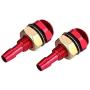 2pcs Windshield Nozzle Washer Nozzle, Keenso Universal Car Auto Windshield Wiper Spray Jet Nozzle Replacement Kit(Red)