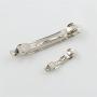 Fityle 10 Pieces Blank Flat Metal Alligator Hair Clips Prong Barrettes for DIY Hair Bows Womens Hair Accessories