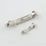 Fityle 10 Pieces Blank Flat Metal Alligator Hair Clips Prong Barrettes for DIY Hair Bows Womens Hair Accessories