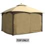 ABCCANOPY Replacement Canopy Top for Lowes Allen Roth 10X12 Gazebo #GF-12S004B-1(Beige)