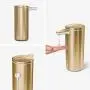 simplehuman 9 oz. Touch-Free Rechargeable Sensor Liquid Soap Pump Dispenser, Brass Stainless Steel