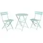 Grand patio Premium Steel Patio Bistro Set, Folding Outdoor Patio Furniture Sets, 3 Piece Patio Set of Foldable Patio Table and Chairs, Mint Green