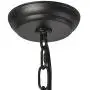 LALUZ Black Chandelier, Farmhouse Light Fixture, 2-Tier 9-Candle French Country Chandelier for Living Room, Foyer, Bedroom