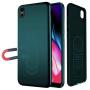 Case for iPhone XR,Ultra Thin Magnetic Phone Case for Magnet Car Phone Holder with Invisible Built-in Metal Plate,Soft TPU Shockproof Anti-Scratch Protective Cover for iPhone XR(2018) 6.1[Green]