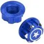 Vbest life Aluminium Alloy Hex Wheel Mount Nuts, 4pcs Metal 17mm Hex Wheel Nut RC Spare Part Replacement Compatible with X-MAXX Summit Traxxas RC Car(Mazarine)