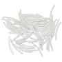 Prettyia 200 Pieces Metal Engraved Curved Tube Spacer Noodle Bead DIY Bracelets Necklaces Loose Bead Jewelry Making Accessories Findings