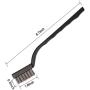 LEVOSTORE Wire Brush, 12 Pieces Plastic Handles Mini Metal Brush Handle Stainless Steel Wire Bristles Brush Set for Cleaning Welding Slag and Rust