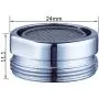 3 PCS Bathroom Sink Faucet Aerator, Faucet Aerator Male Kitchen Sink Aerators Brass, 1.2, 1.5, 1.8 GPM 12 Pack Flow Retrictor Replacement Parts Bathroom, 15/16-27UNS 24mm Male Thread- Chrome 3 PCS Bathroom Sink Faucet Aerator, Faucet Aerator Male Kitchen Sink Aerators Brass, 1.2, 1.5, 1.8 GPM 12 Pack Flow Retrictor Replacement Parts Bathroom, 15/16-27UNS 24mm Male Thread- Chrome