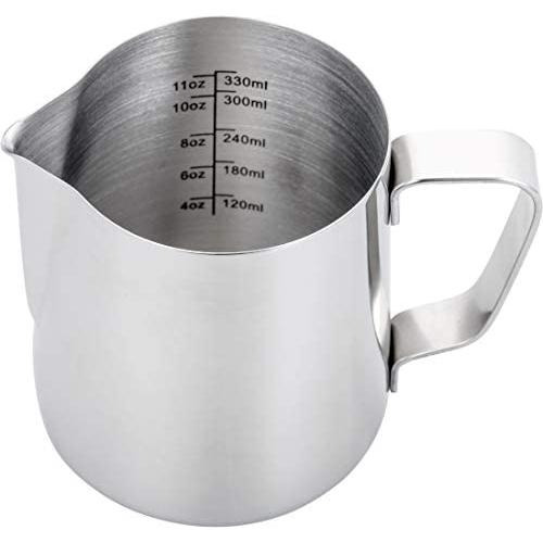 Espresso Steaming Pitcher 12 oz,Espresso Milk Frothing Pitcher 12 oz,Coffee Milk Frothing Cup,Coffee Steaming Pitcher 12 oz/350 ml