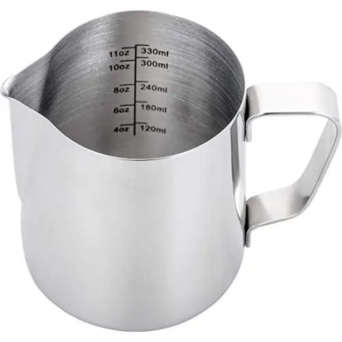 Espresso Steaming Pitcher 12 oz,Espresso Milk Frothing Pitcher 12 oz,Coffee Milk Frothing Cup,Coffee Steaming Pitcher 12 oz/350 ml Espresso Steaming Pitcher 12 oz,Espresso Milk Frothing Pitcher 12 oz,Coffee Milk Frothing Cup,Coffee Steaming Pitcher 12 oz/350 ml