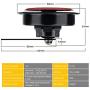 Universal Car Horn,Motorcycle Electric Horns,Auto Horns Loud kit 12V 125db Waterproof Round Loud Horn Speaker（Red and Orange）
