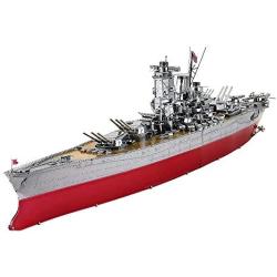 Piececool 3D Metal Model Kits-Yamato Battleship DIY 3D Metal Puzzle for Adults, Great Gifts Idea