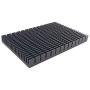 Awxlumv Aluminum Large Heat Sink 5.9 x 3.6 x 0.59 Inch /150 x 93x 15 mm Black Heatsinks Fins for Cooler PCB Board LED Motherboard