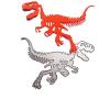 SXLFY Metal Die Cuts for Card Making Stencils DIY Scrapbook Supplies 2-Piece Set (Dinosaur Fossil)