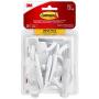 Command Utility Hooks Mega Pack, Medium, White, 20-Hooks (17001-MPES), Organize Damage-Free