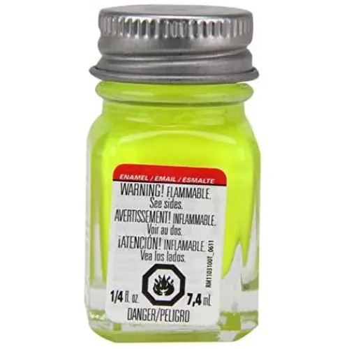 Testors Enamel Paint Open Stock .25oz-Yellow Fluorescent Testors Enamel Paint Open Stock .25oz-Yellow Fluorescent
