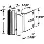 Defender Security Satin Nickel U 10827 Door Reinforcement Lock – Add Extra, High Security to your Home and Prevent Unauthorized Entry – 3” Stop, Aluminum Construction Finish Defender Security Satin Nickel U 10827 Door Reinforcement Lock – Add Extra, High Security to your Home and Prevent Unauthorized Entry – 3” Stop, Aluminum Construction Finish