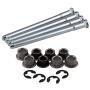 LEDAUT Compatible With Door Hinge Roller Pin Door Hinge Pin and Bushing Repair Kits (4 pins 2 Door) LEDAUT Replacement for Chevy GMC Fullsize Truck SUV 1988-2002