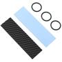 ZRM&E M.2 PCI-E NVME 2280 G Coating Copper Heatsink, Black 70x20x1.5mm Radiator for Laptop PC Solid State Disk Cooler