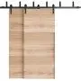 INDUSTRIAL BY DESIGN – 8ft Double Bypass Sliding Barn Door Hardware Kit – Ultra Quiet, Designers Choice, All Parts Included, Easy Installation with DIY Video Instructions INDUSTRIAL BY DESIGN – 8ft Double Bypass Sliding Barn Door Hardware Kit – Ultra Quiet, Designers Choice, All Parts Included, Easy Installation with DIY Video Instructions