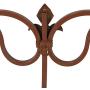 Vintage Style Round Copper Metal Wall Decor w/ Fleur de Lis Accents, Copper and Gold Metal Wall Art, Fleur de Lis and Quatrefoil 3D Wall Art, 29”