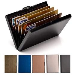 Credit Card Holder Stainless Steel Credit Card Case Metal ID Card Holder RFID Wallets Business Card Holder for Women or Men