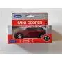 Modern Style Mini Cooper Model Made of Die Cast Metal and Plastic Parts, Pull Back & Go Action, Red