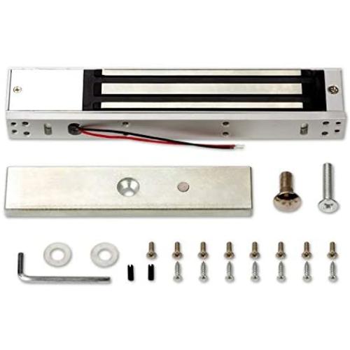 Metal Weatherproof Access Control System 600LBS Force Electric Magnetic Lock +110VPower Supply+Exit Button+Cards+Key Fobs