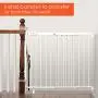 Summer Metal Banister and Stair Safety Baby Gate, White Finish – 32.5” Tall, Fits Openings of 31” to 46” Wide, Extra-Wide Door Opens The Full Width of Your Stairway, Convenient Baby and Pet Gate