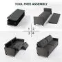 ZINUS Ricardo Loveseat Sofa / Tufted Cushions / Easy, Tool-Free Assembly, Dark Grey ZINUS Ricardo Loveseat Sofa / Tufted Cushions / Easy, Tool-Free Assembly, Dark Grey