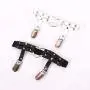 Jurxy 2PCS Gothic Studded Heart Garters Leg Ring Leg Elastic Punk Harness Garter Belt Adjustable Suspender with 2 Metal Clips – Black Jurxy 2PCS Gothic Studded Heart Garters Leg Ring Leg Elastic Punk Harness Garter Belt Adjustable Suspender with 2 Metal Clips – Black