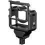 Aluminum Housing Cage for Gopro 9, Ulanzi G9-5 Metal Housing Cage Protective Case Frame Shell for Gopro Hero 9-5 with Cold Shoe Mount Compatible with Tripod Selfie Stick