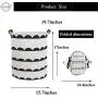 HIYAGON Large Sized Canvas Storage Baskets with Handle,Collapsible & Convenient Home Organizer Containers for Kids Toys,Baby Clothing(semi-Circle) HIYAGON Large Sized Canvas Storage Baskets with Handle,Collapsible & Convenient Home Organizer Containers for Kids Toys,Baby Clothing(semi-Circle)
