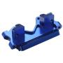 Aluminum Front Bulkhead Upgrade Parts for 1/10 Traxxas 2WD Slash Stampede Rustler Bandit Replace 2530 Blue-Anodized