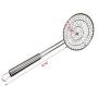 Kaixin Skimmer Spoon Fry Oil Mesh Strainer Spider Stainless Steel Asian Metal Large Fat Fish French Round Slotted Ladle Deep Wire Basket Fine Grease Stir For cooking With Long Handle Hot Pot-5 Inch