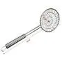 Kaixin Skimmer Spoon Fry Oil Mesh Strainer Spider Stainless Steel Asian Metal Large Fat Fish French Round Slotted Ladle Deep Wire Basket Fine Grease Stir For cooking With Long Handle Hot Pot-5 Inch