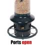 Squirrel Buster Plus Squirrel-proof Bird Feeder w/Cardinal Ring and 6 Feeding Ports, 5.1-pound Seed Capacity, Adjustable, Pole-mountable (POLE ADAPTOR SOLD SEPARATELY), Green