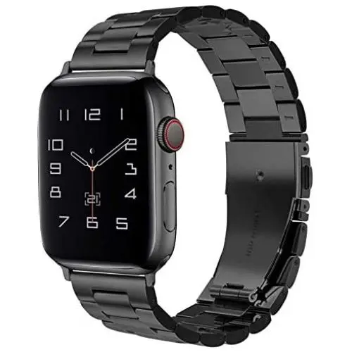 Dsytom Compatible Apple Watch Band 42mm 44mm 38mm 40mm, XL Large Metal Replacement Strap Compatible Apple Watch Series 6/5/4/3/2/1 Smartwatch,apple watch SE(Black) Dsytom Compatible Apple Watch Band 42mm 44mm 38mm 40mm, XL Large Metal Replacement Strap Compatible Apple Watch Series 6/5/4/3/2/1 Smartwatch,apple watch SE(Black)