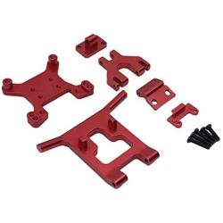 freneci RC Car Upgrade Parts Metal Front Guard Bumper for Wltoys 124018 1/12 Scale Remote Control Cars Accessories - Red