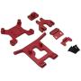 freneci RC Car Upgrade Parts Metal Front Guard Bumper for Wltoys 124018 1/12 Scale Remote Control Cars Accessories - Red