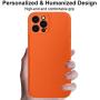 Phone Case Cover and Mag-Safe Leather Wallet Card Holder Magnetic (Orange, for iPhone 12 PRO)