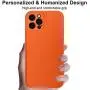 Phone Case Cover and Mag-Safe Leather Wallet Card Holder Magnetic (Orange, for iPhone 12 PRO)