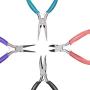 Anezus 4Pcs Jewelry Pliers Tool Set Includes Needle Nose Pliers, Round Nose Pliers, Wire Cutters and Bent Nose Pliers for Jewelry Beading Repair Making Supplies