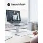 Swivel Laptop Stand, Lamicall Laptop Riser - [360-Rotating] Ergonomic Aluminum Computer Desk Holder Compatible with MacBook, Air, Pro, Dell XPS, HP and More 10'' - 17.3'' Notebook - Sliver